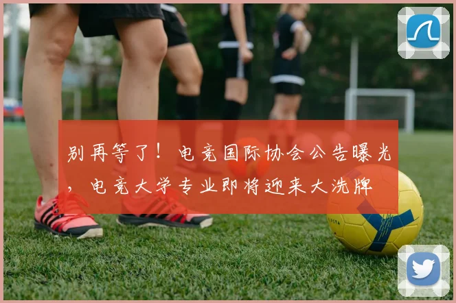 别再等了！电竞国际协会公告曝光，电竞大学专业即将迎来大洗牌